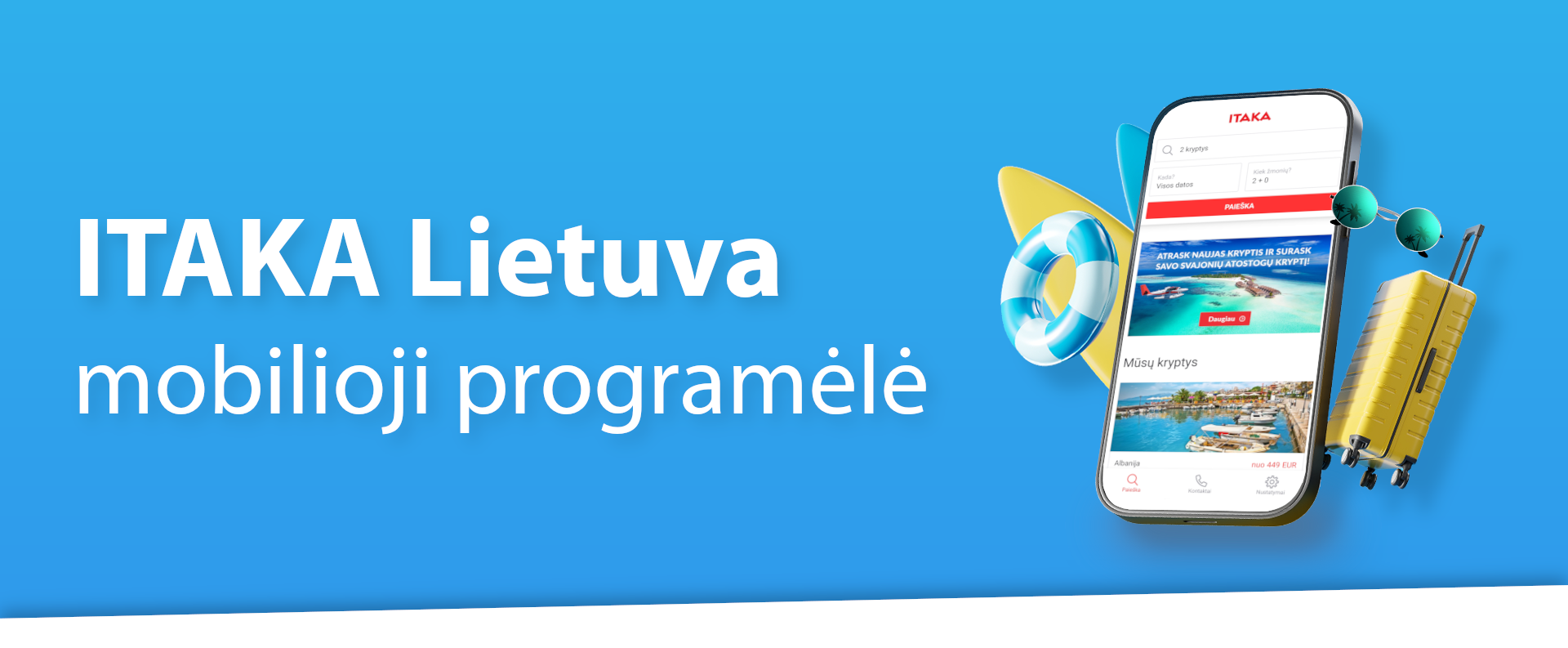 ITAKA Lietuva mobilioji programėlė